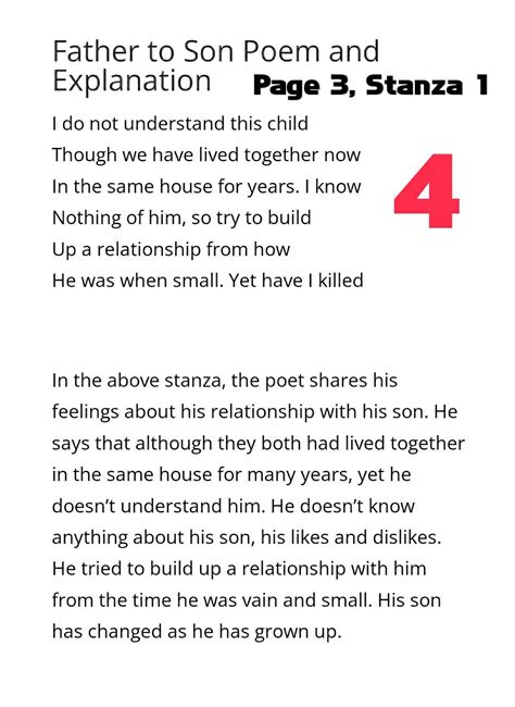 Poem Father To Son English Assignment Teachmint