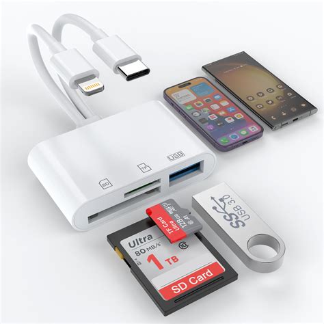 Sdカードリーダー Iphone Ipad Type C Micro Usb 付与 スマホアクセサリー