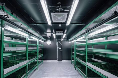 Sala De Cultivo De Cannabis De Alta Tecnolog A Con Sistemas Avanzados