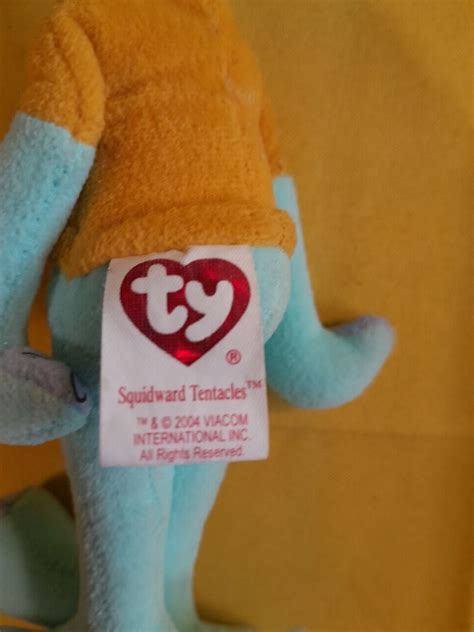 Ty Beanie Babies Original Spongebob Squidward Tentacles Rare