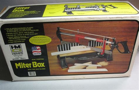 Hempe 36271 Dual Purpose Saw Miter Box W 2 Blades New 1842182616