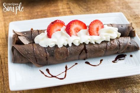 Chocolate Dessert Crepes - Recipes Simple