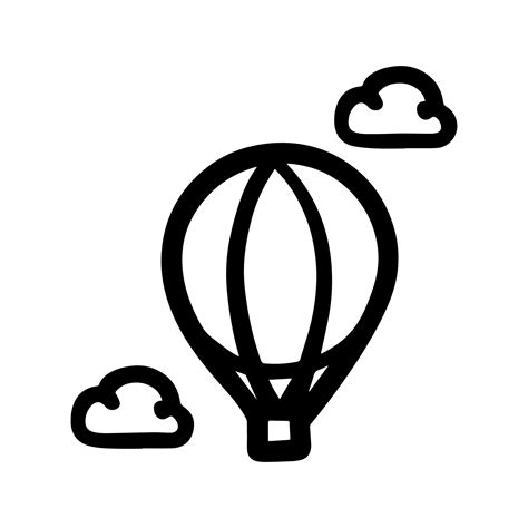 Hot Air Balloon And Icon 14902069 Vector Art At Vecteezy