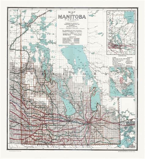 North And Western Canada The Map Chest