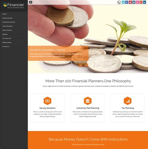 financial wordpress themes  investors  inkthemes