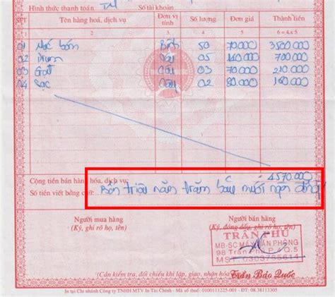 Một số lưu ý quan trọng khi viết số tiền bằng chữ trên hóa đơn