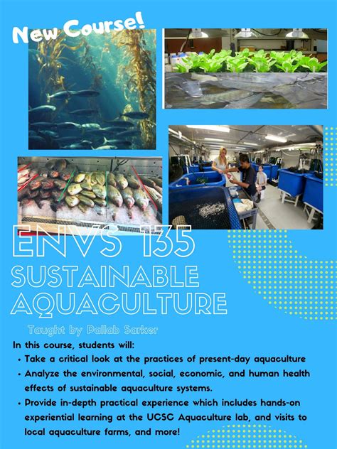 Introducing Envs 135 Sustainable Aquaculture Enroll Now For Winter