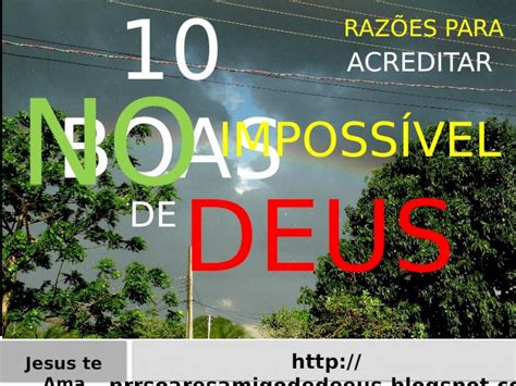 Pptx Boas Raz Es Para Acreditar No Imposs Vel De Deus Dokumen Tips