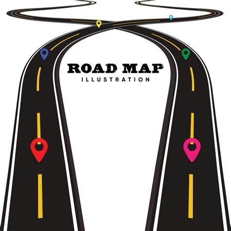 road map infographic vector art icons  graphics