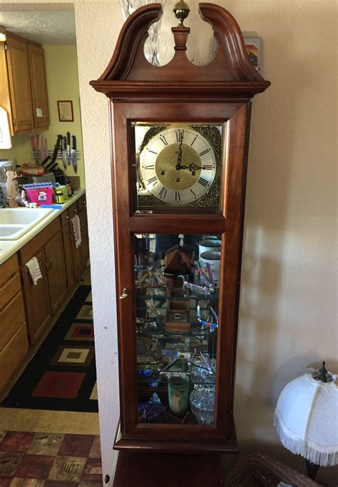 Ridgeway Grandfather Clock With Curio Cabinet Cabinets Matttroy