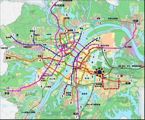 武汉2030地铁规划图2019武汉地铁高清图武汉地铁11号线线路图大山谷图库