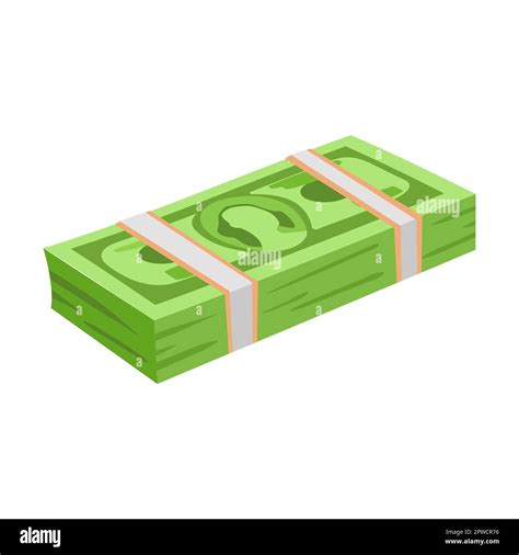 stack of cash money cartoon illustration. Heap of cash, pile of green ...