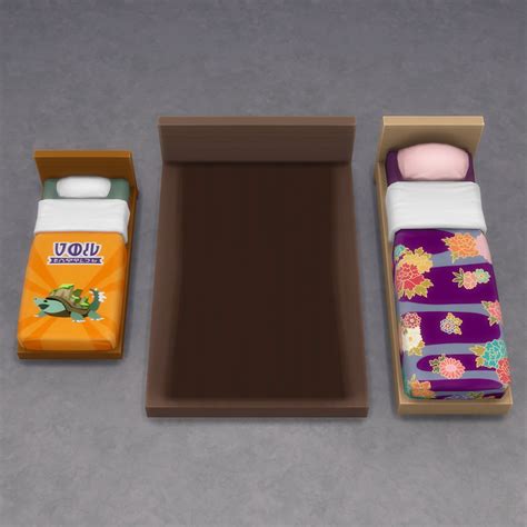 Monster Free Bed Set Sims 4 CC Objects