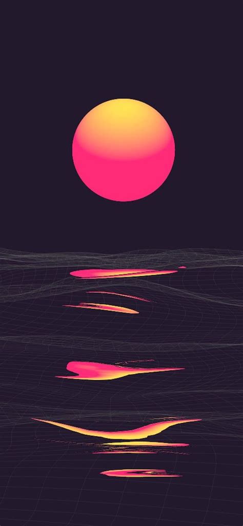 Retrowave Sunset Iwallpaper Vaporwave Wallpaper Dark Wallpaper 160580 Hot Sex Picture