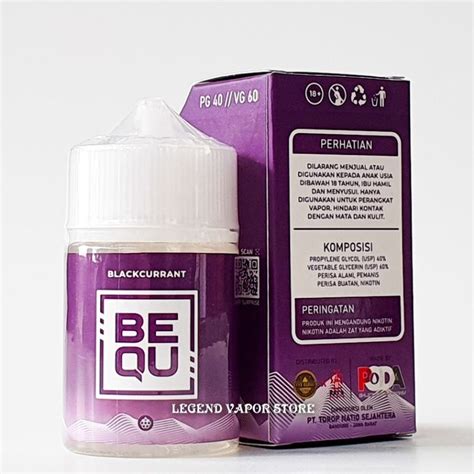 Jual Freebase Liquid Bequ Blackcurrant Ml Mg Authentic Shopee