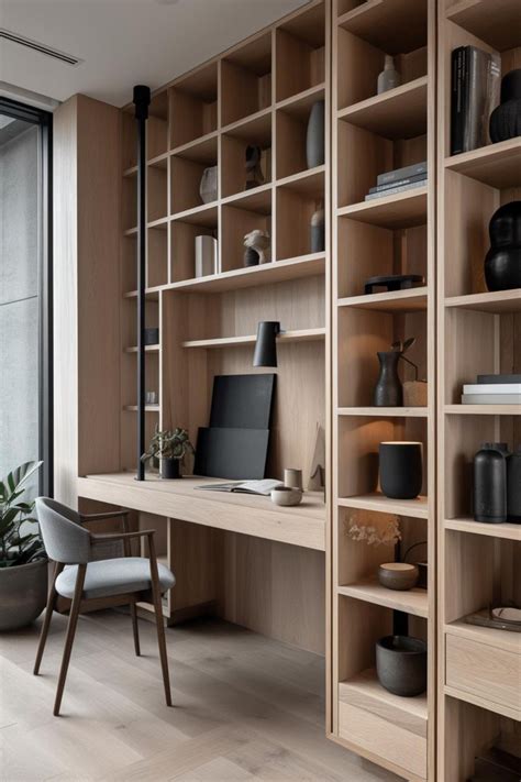 Stunning Japandi Home Office Inspirations Blending Minimalism And