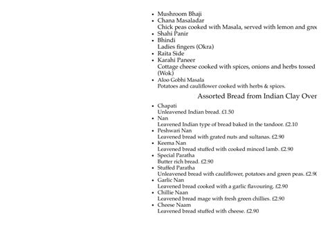 Laguna Tandoori Nottinghams Full Menu Online