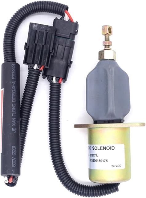 24v Fuel Solenoid Dt117a 612600180175 Diesel Generator Fuel Shut Off Solenoid For Engine