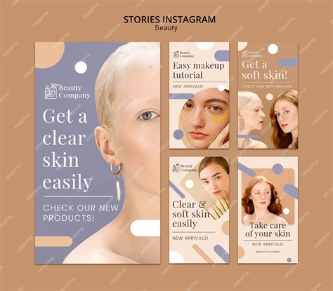 Premium Psd Beauty Concept Instagram Stories Template