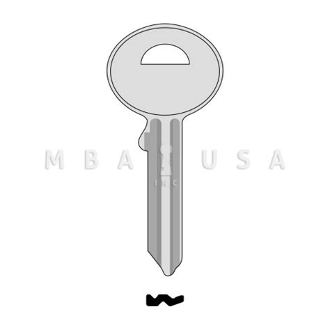 KEY BLANK 1636 FOR BUMIL SAFES - MBA USA, Inc.