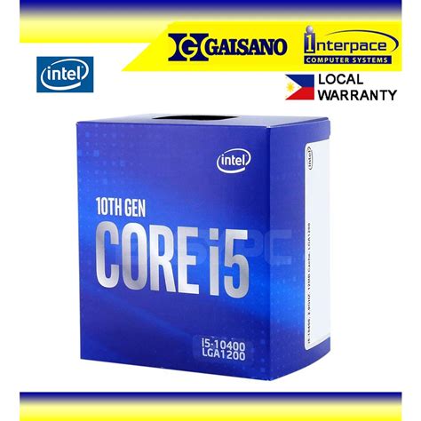 Intel Core I5 10400 Desktop Processor 10th Gen 6 Cores Up To 43 Ghz