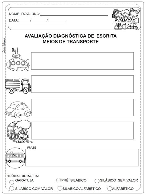 Avaliação Diagnostica Educação Infantil 3 Anos - Avaliação Diagnostica Educação Infantil 3 Anos - BRAINCP