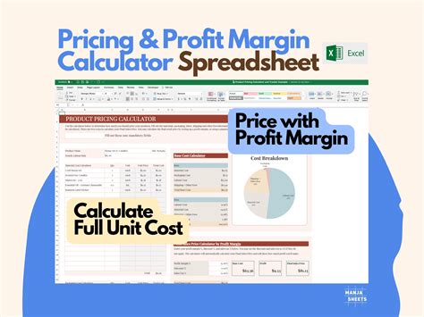 Product Pricing Template Pricing Sheet Pricing Calculator - Etsy