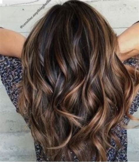 Brunette Bayalage Cheveux Cheveux Bruns Couleur Cheveux Brun