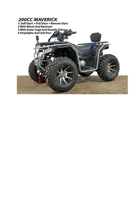 Quad Bike Maverick Atv 200cc At Rs 185000 ATV Bike In Surat ID