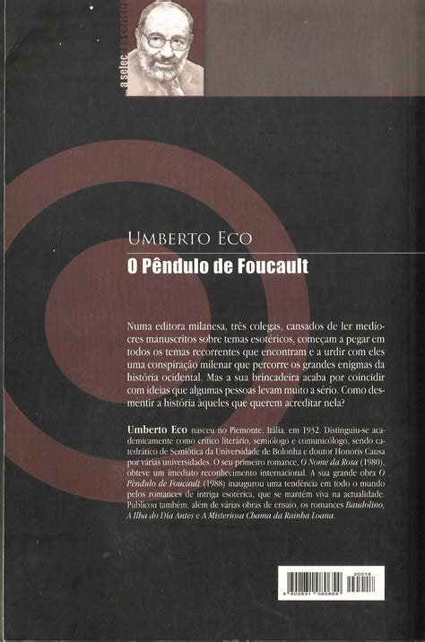 Umberto Eco O P Ndulo De Foucault Portes Inclu Dos Fund O Valverde