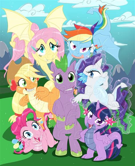 Mlpfim My Little Dragons By Shalonesk On Deviantart Little Pony My