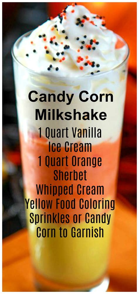 Candy Corn Milkshake Recipe