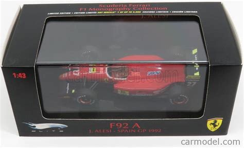 MATTEL HOT WHEELS T Scala FERRARI F F A N GP SPAIN J ALESI RED
