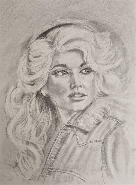 🔞my Pencil Drawing Of Dolly Dolly Parton Nude