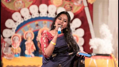 Song By Ria Manna During Durga Puja 2021 At Brussels II Tero Parbon