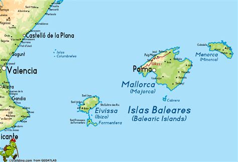 Mapa De Palma Mallorca Mapa Físico Geográfico Político Turístico Y