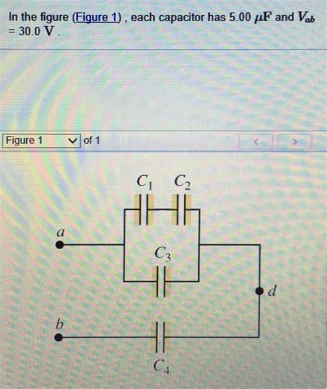 Solved In The Figure Figure Each Capacitor Has F Chegg