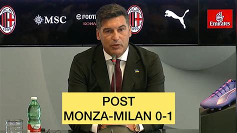 Monza Milan Fonseca Post Partita Youtube