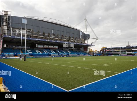Cardiff Arms Park Rugby Union Stadium Home To The Cardiff Blues Wales