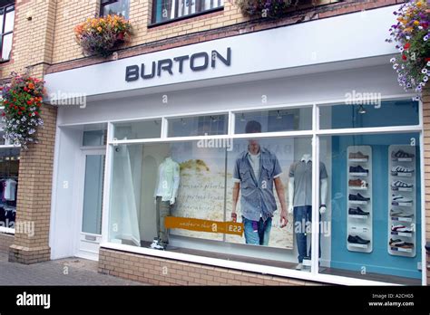 Burton Shop Window Green Lanes Shopping Centre Barnstaple Devon England