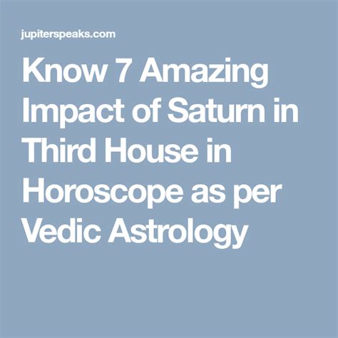 Vedic Astrology Saturn In 5th House Plrates