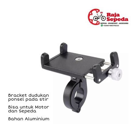 Jual Bracket Breket Dudukan Holder Hp Motor Dan Sepeda Bahan Aluminium