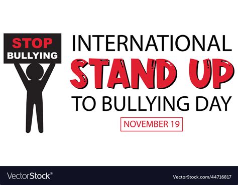 International Stand Up To Bullying Day Banner Vector Image