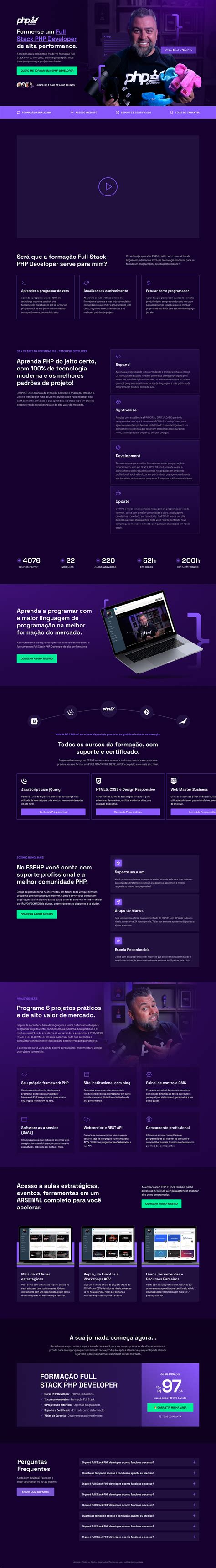 P Gina De Vendas Full Stack Php Behance