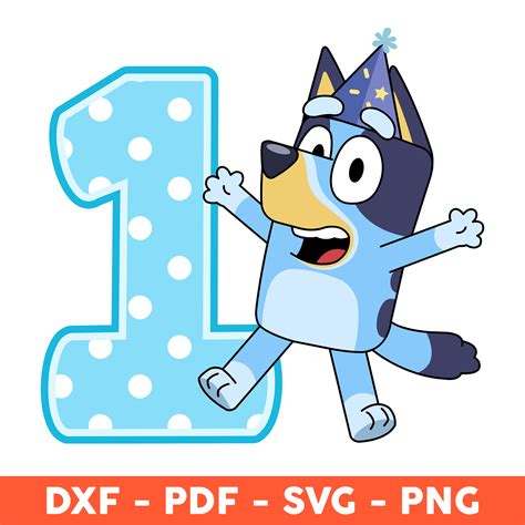 Bluey Cartoon Happy Birthday