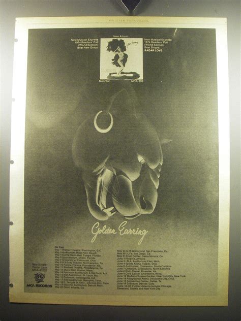 1974 Golden Earring Moontan Album Advertisement Ebay