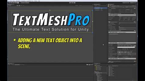 Text Mesh Pro Getting Started Part Youtube