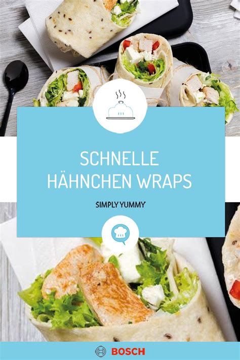 Dienstag Wrap mit Hähnchen und Salat Meal Prep Rezept Wraps mit