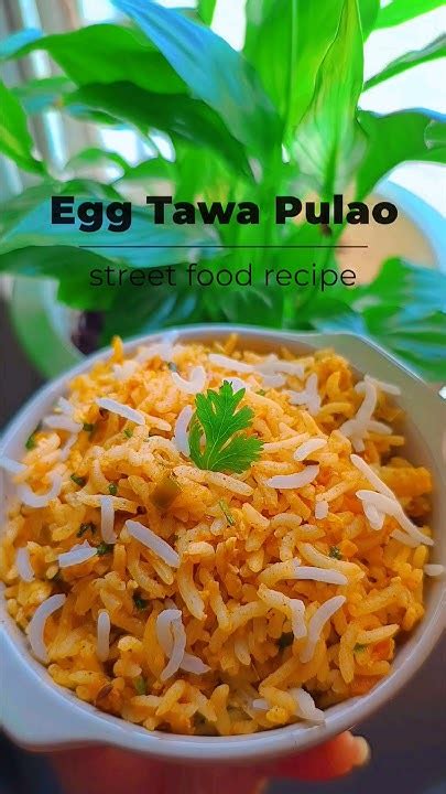 Easy Egg Tawa Pulao Recipe Tawa Anda Pulao Street Food Spicy Egg