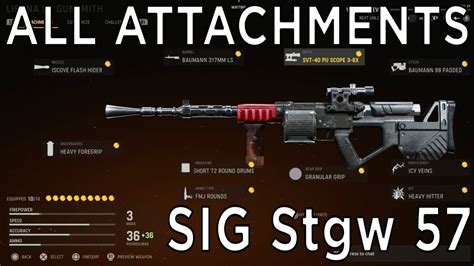 All Attachments On SIG Stgw 57 Lienna 57 In Call Of Duty Vanguard